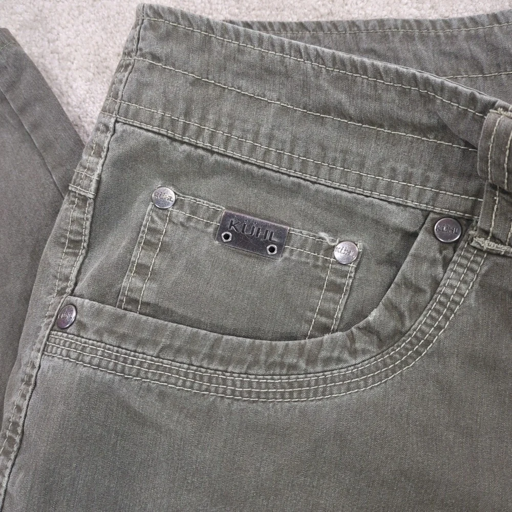 Kuhl Pants Revolvr Nylon Stretch Hiking Outdoor Greenish Gray Mens 38x32 (Short)
